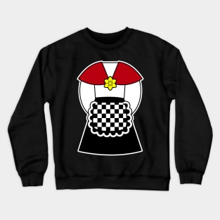 Traditional Welsh Costume for St Davids Day, I Love Wales Crewneck Sweatshirt